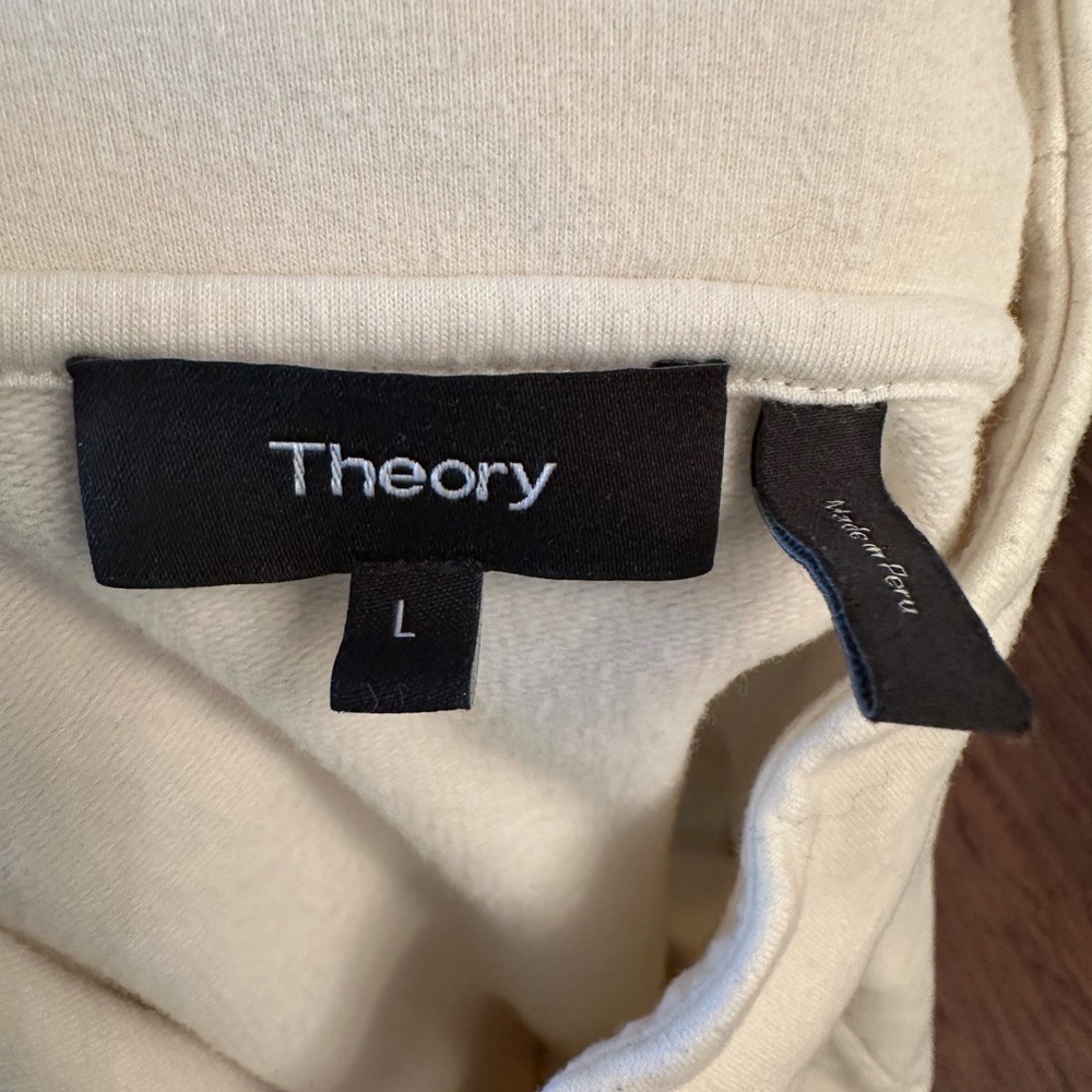 Theory Cream Boxy Sweatshirt - Picture 4 of 4